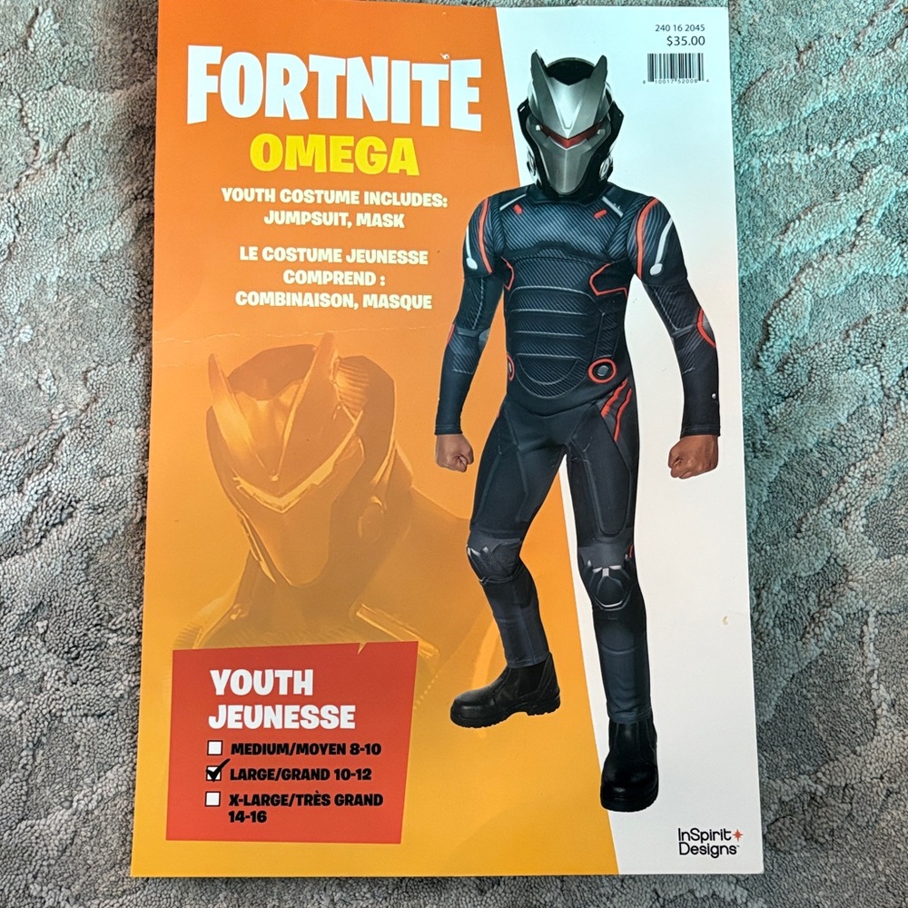 Fortnite Omega Youth Costume - Black and Orange